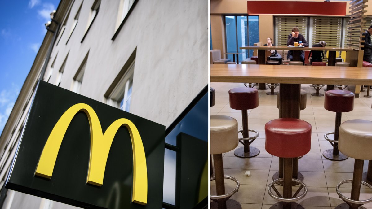 McDonald's evakuerades och stängdes under lördagskvällen efter att 14 personer blev akut sjuka.